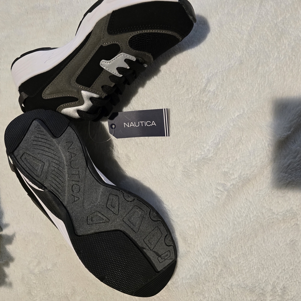 Nautica Black and Gray Sneakers